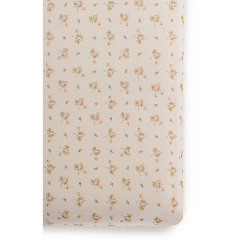 Print Organic Cotton Muslin Crib Sheet