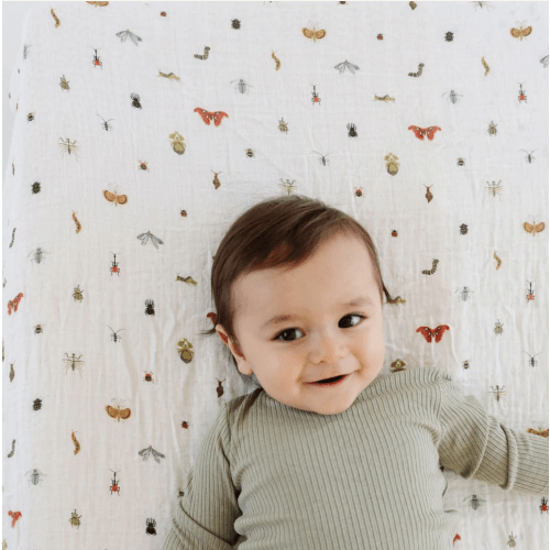 Cutie Crawlies Crib Sheet