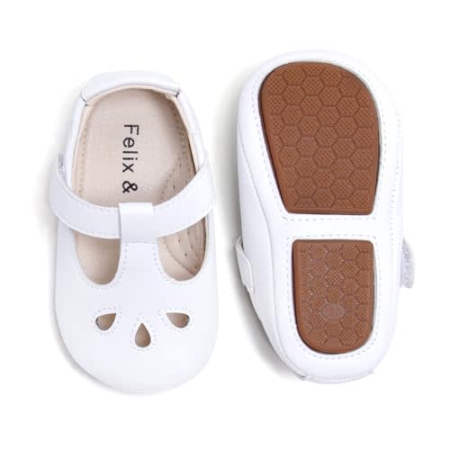 Felix & Flora Soft Sole Baby Shoes - Infant Baby Walking Shoes Moccasinss Rubber Sole Crib Shoes