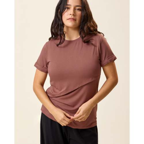 Everyday Asymmetrical Nursing T-Shirt | Redwood – Kindred Bravely