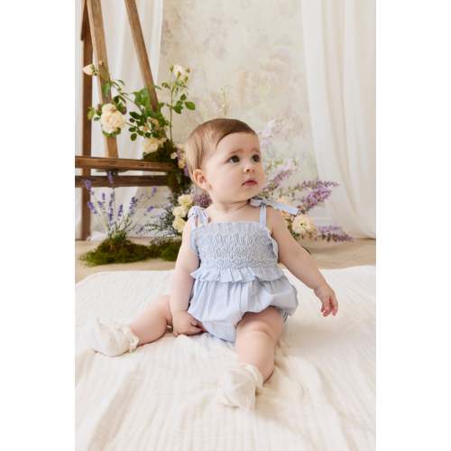 Organic Cotton Desiree Playsuit - Petite Check