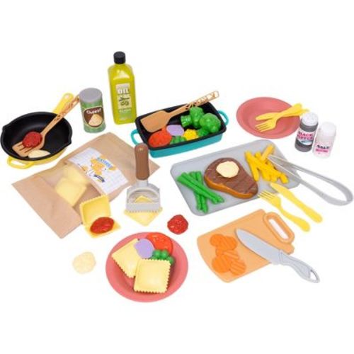 NurtureNature Ravioli Cooking Set 50pc - Toy Food/Utensils Pretend Play, Kids 3+