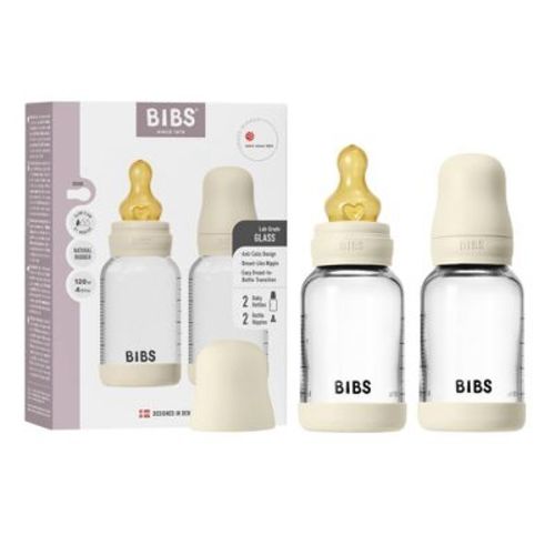 Bibs Complete Glass Bottles - 4oz/2pk