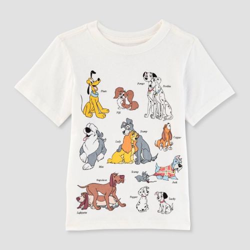 Toddler Disney Dogs T-Shirt - White