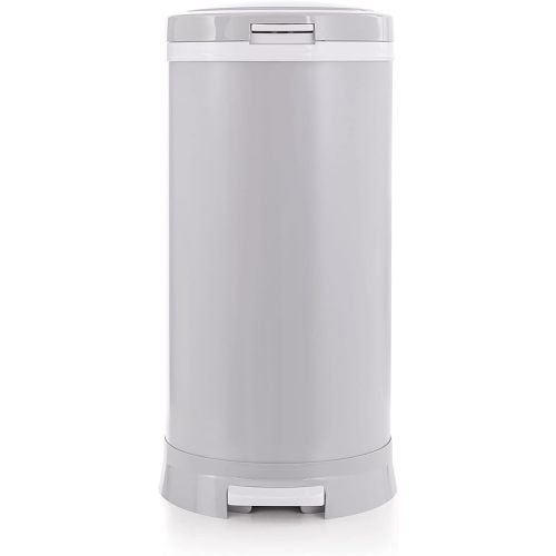 Premium Steel Diaper Waste Pail with Step Open, Gray