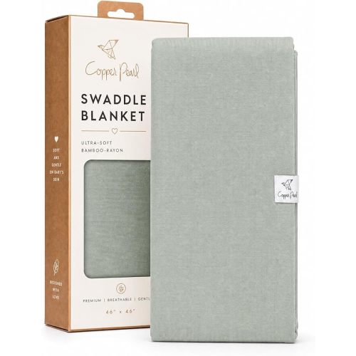 Copper Pearl Swaddle Blankets for Newborns | Soft Stretchy Receiving Blankets for Boys and Girls | Large 46 x 46 Inch Baby Blankets | Lightweight and Breathable Swaddles | Briar