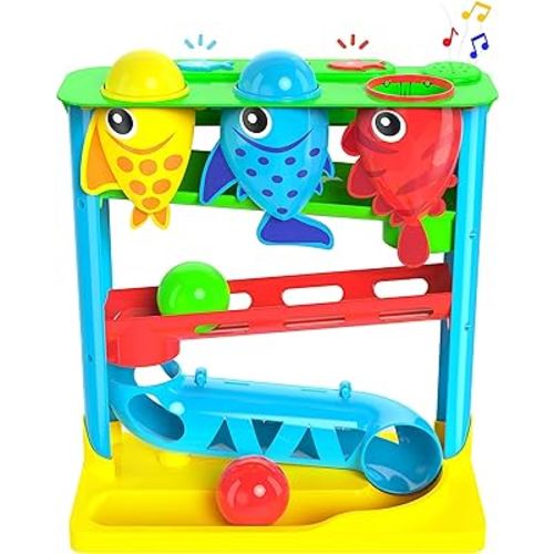 Move2Play, Feed The Fish, Interactive Baby Toy, 1 Year Old Birthday Gift For Boys & Girls, 9-12 Months, 6 7 8 9 10 12+ Months