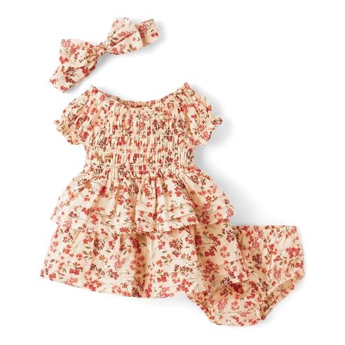 Gymboree Baby-Girls and Newborn Dress with Diaper Cover, 2 Piece Outfit