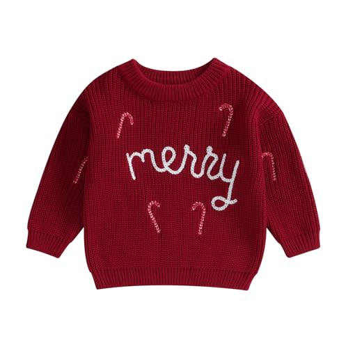 Afunbaby Baby Girl Boy Knit Sweater Blouse Pullover Sweatshirt Warm Crewneck Long Sleeve Tops for Infant Toddler