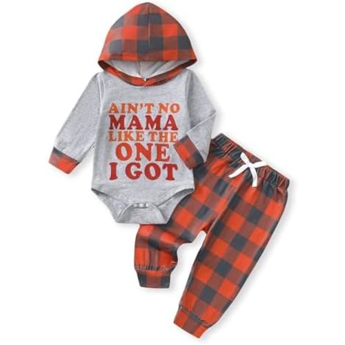 NZRVAWS Newborn Baby Boy Clothes Infant Boy Clothing Hoodie Sweatshirt Long Pants Outfit Set Fall Winter 0-18M