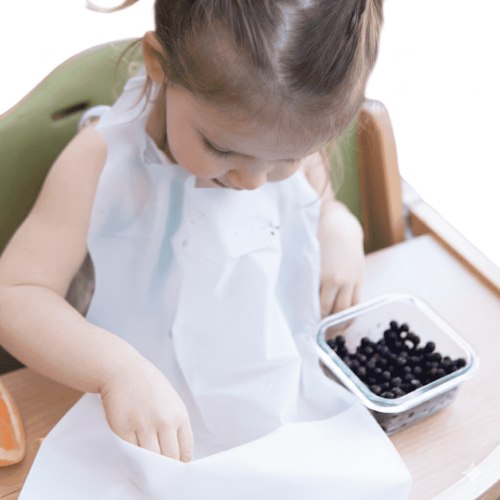 100 Pack Disposable Baby Bibs with Crumb Catcher – Waterproof, Full Coverage Easy to Remove, Travel & Mess-Free Feeding – Bulk for Toddlers & Daycare (3+ Years)