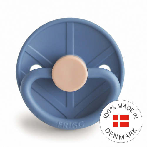 FRIGG Round Pacifier - Little Viking Silicone Size 1 - Harald