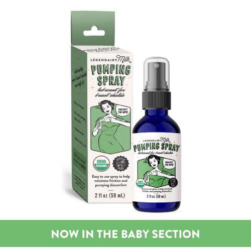 Legendairy Milk Pumping Spray, Natural Lubricant for Breast Pump Flanges, 2 fl oz, 1 Bottle