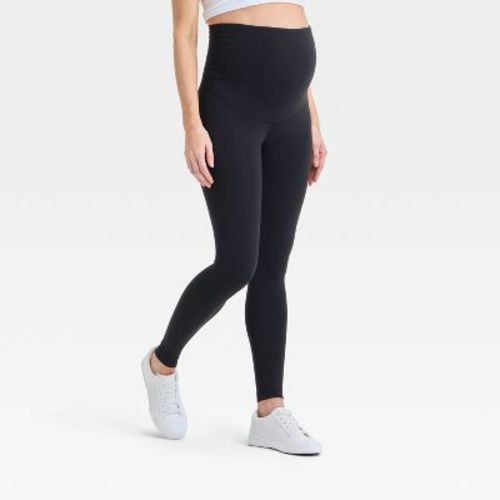 Over Belly High-Rise Postpartum Active Maternity Leggings - Isabel Maternity by Ingrid & Isabel™ Black