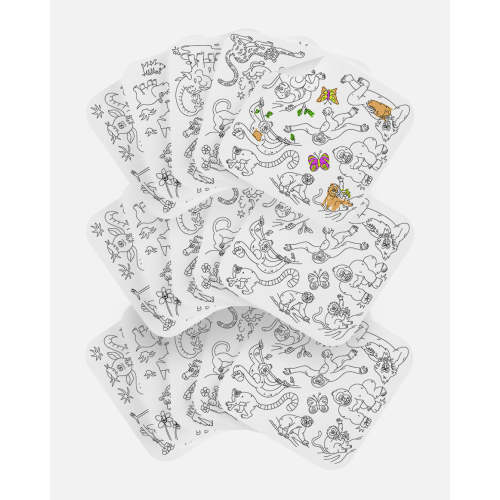 Giant Coloring Sheets - Safari / 3 Pack