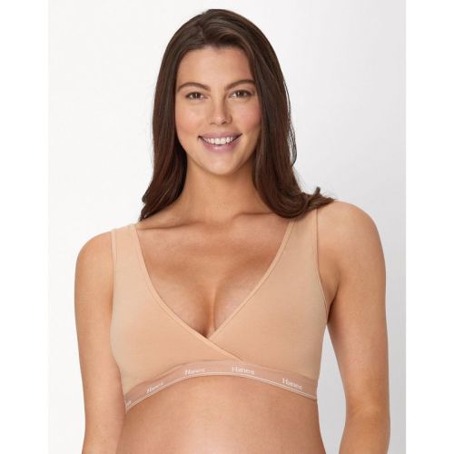 Hanes Maternity Women's Lounge Nursing Bralette Deep Glow XL