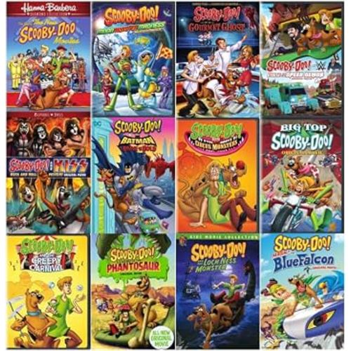 Scooby-Doo Movie Collection: Best of the New Scooby/ Moon Monster Madness/ Gourmet Ghost/ Curse of Speed Demon/ Kiss Rock: Rock & Roll/ Scooby & Batman Brave & The Bold/ Circus Monsters/ Big-top Scooby/ Phantosaur/ Blue Falcon & More [DVD] Region 1