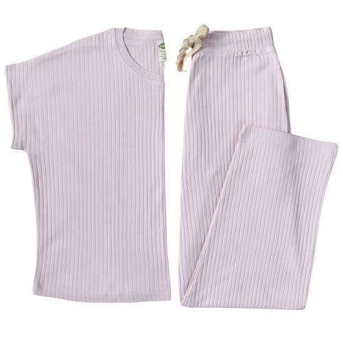 Organic Women's Rib Knit Pajamas - Honey