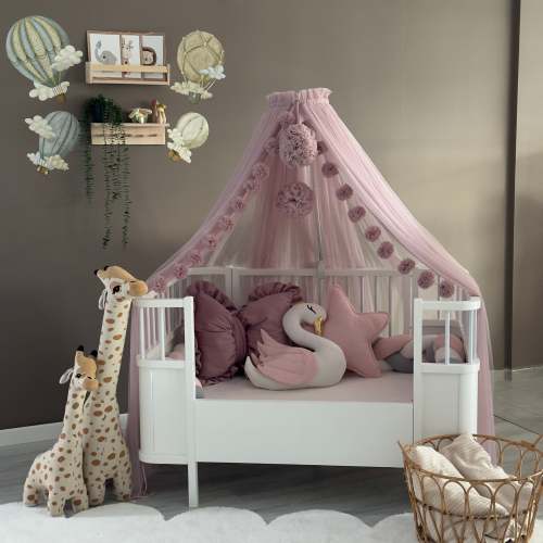 Blush Pink Crib Canopy