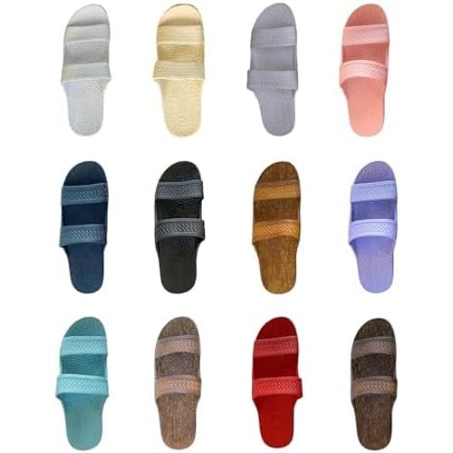 J-Slips Sandals for Women and Men - Comfortable Jesus Jandals for Beach - Waterproof Hawaiian Slides in 12 Colors, Sandalias