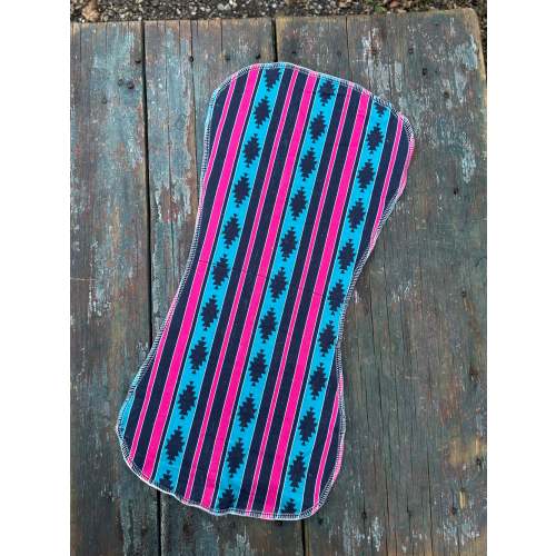 Retro cowgirl baby burp cloth