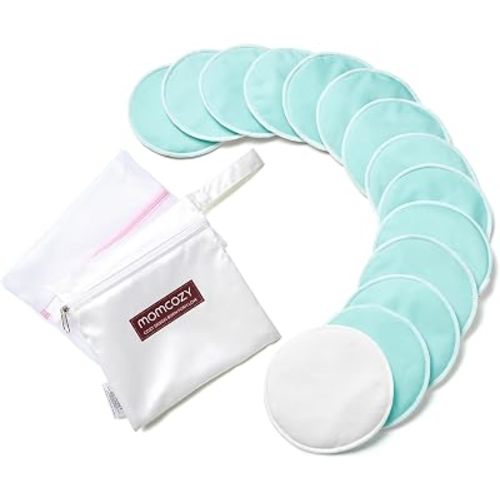 Momcozy Reusable Breast Pads, Breastfeeding Essentials, Thick 14PCS