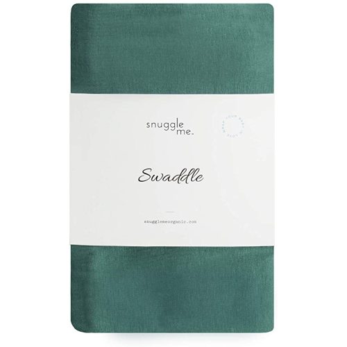 snuggle me Swaddle | Organic Cotton Swaddle Blanket, Soft Stretch, 47 x 47 inches (Moss)
