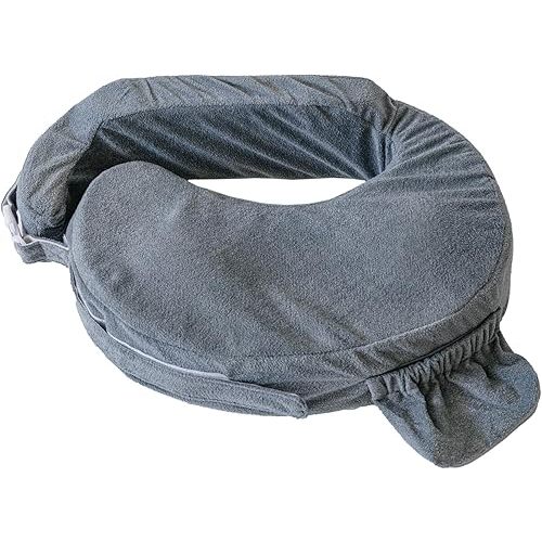 My Brest Friend Deluxe Nursing Pillow Cover - Slipcovers for Baby - Adjustable Fit, Easy Care, Durable - Original Nursing Pillow Not Included, Dark Grey
