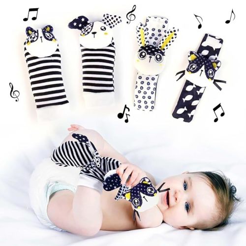 Baby Rattle Socks & Wrist Toys - Set G