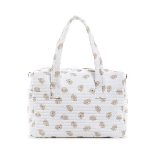 Quilted Teddy Bear Stroller Bag