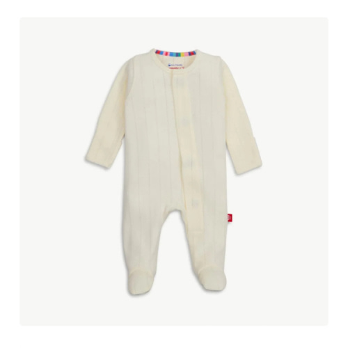 Love Lines Tofu Pointelle Footie