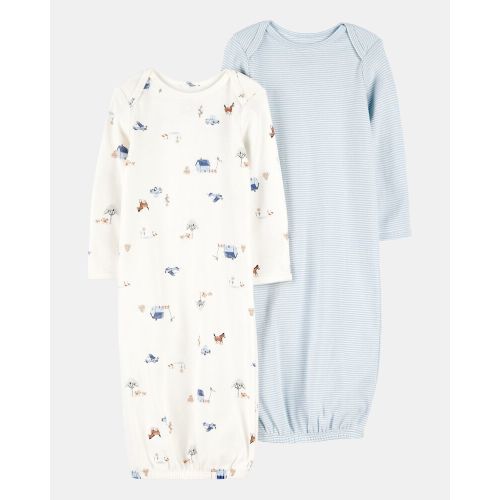 Baby 2-Pack Sleeper Gowns | Carter’s Oshkosh Canada