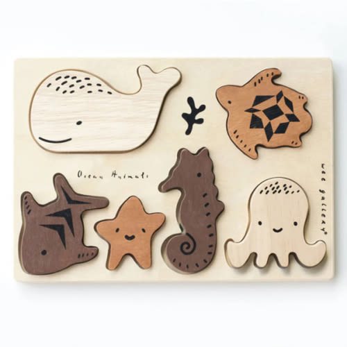 Ocean Animals Wooden Tray Puzzle