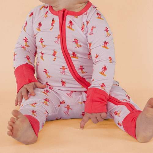 Pink Peaks Zippy Romper – Nest and Moon
