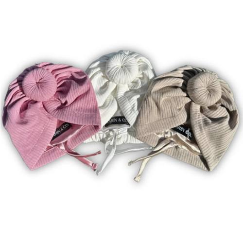 Newborn Satin Lined Adjustable Turban Gift Set – Aarin & Co.