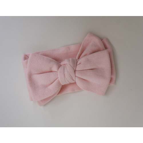 FINE KNIT BOW | BABY PINK