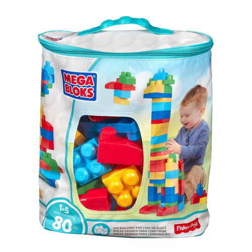 Mega Bloks, First Builders Big Building Bag, 80-Piece, Classic