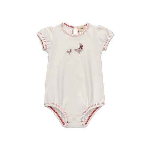 Girls Romper | Cotton | Cross Stitch Duckling | Ely’s & Co – Ely's & Co.