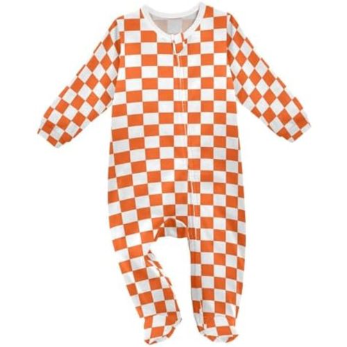 Dussdil Pijamas de algodón con pies para bebé, de una sola pieza, para niños, niñas y niños
