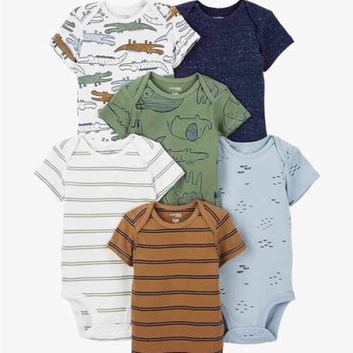 Simple Joys by Carter's Baby-Boys 6-Pack Short-Sleeve Bodysuit