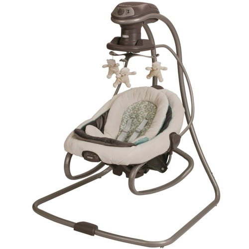 Graco DuetSoothe LX Multi-Directional Baby Swing and Rocker, Removable Seat, Simple Soothe – Winslet | 1852655