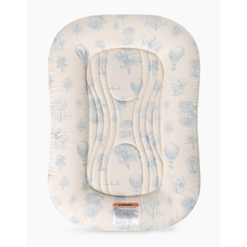 Snuggle Me Infant Lounger Wave | Blue Toile