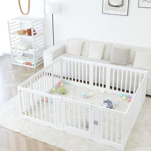 Gupamiga Playpen Baby Playard Portable Baby Fence Play Area Indoor