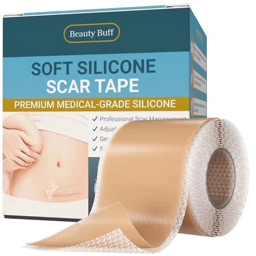 Silicone Scar Sheets, Silicone Scar Tape for Surgical Scars - Clinically Validated Technology Scar Treatment Strips for Hypertrophic, C-Section, Tummy Tuck, Keloid Scars - Reusable, Waterproof