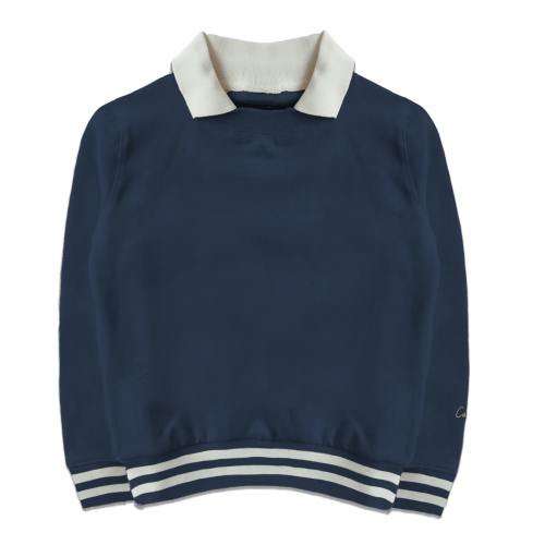 Collared Crewneck Sweatshirt