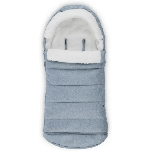 UPPAbaby CozyGanoosh Footmuff / Easily Attaches to UPPAbaby Strollers + RumbleSeat / Ultra-plush, Weather-Proof / Gregory (Blue Mélange)