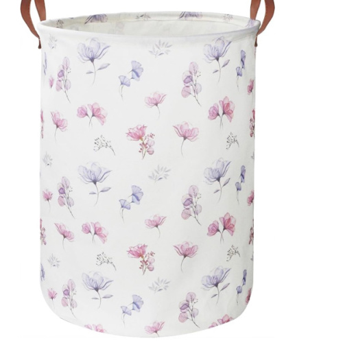19.7" Laundry Basket,Dirty Clothes Hamper,Waterproof Storage Bin,Room Decor,Gift Baskets,Nursery Hamper(Flowering Shrubs)