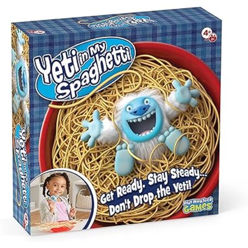 Yeti in My Spaghetti Board Game – Kids Games, Family Game, Multi-Player, Board Games for Family Night, Preschool Toys, Hand-Eye-Coordination Game, Don’t Drop Yeti, Ages 4+