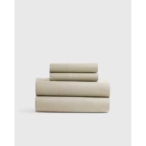 Classic Organic Percale Sheet Set in Toffee