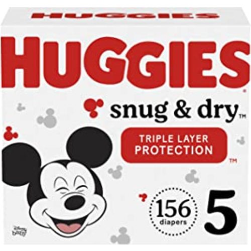 Amazon.com: Huggies Snug & Dry Baby Diapers, Size 5 (27+ lbs), 156 Ct : Everything Else